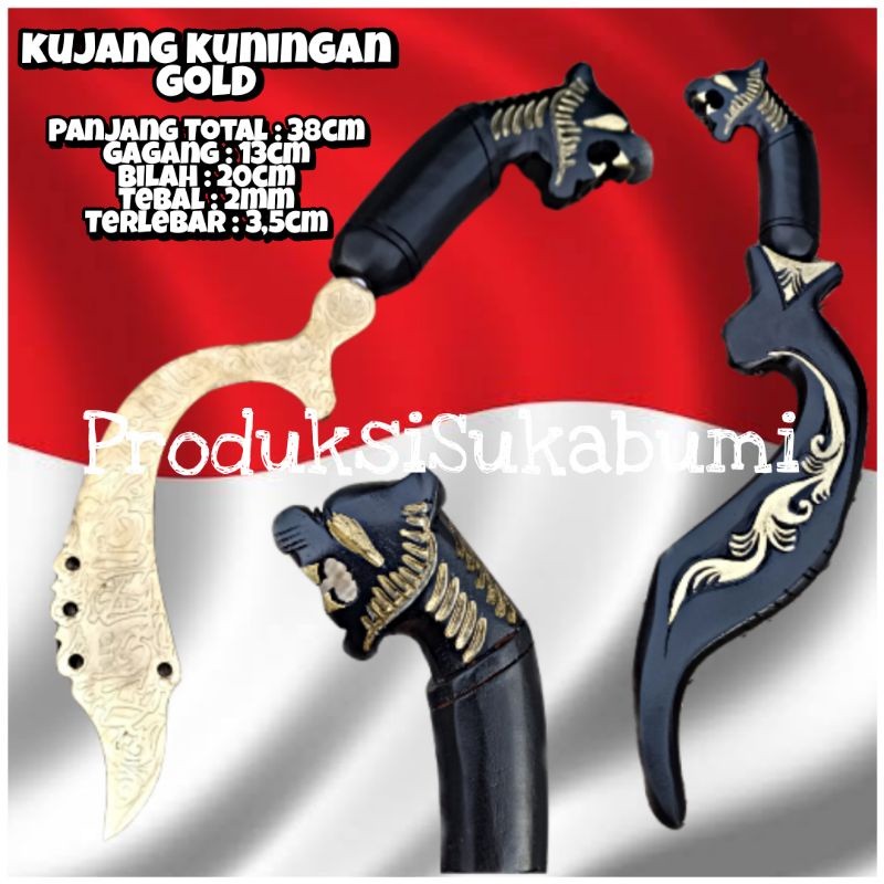 Kujang Siliwangi Kuningan Ukir Kayu Rasamala