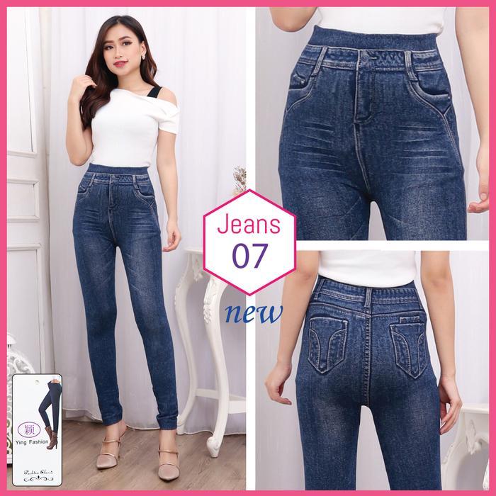 Celana Legging JEANS 07 / legging fashion / Ying Fashion - Jeans 07