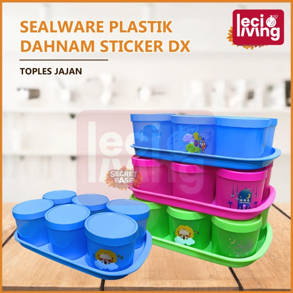 TOPLES NATO - Toples Nampan Set 7in1 / Toples Kue Kering Estetik / Toples Lebaran Mewah Tonam