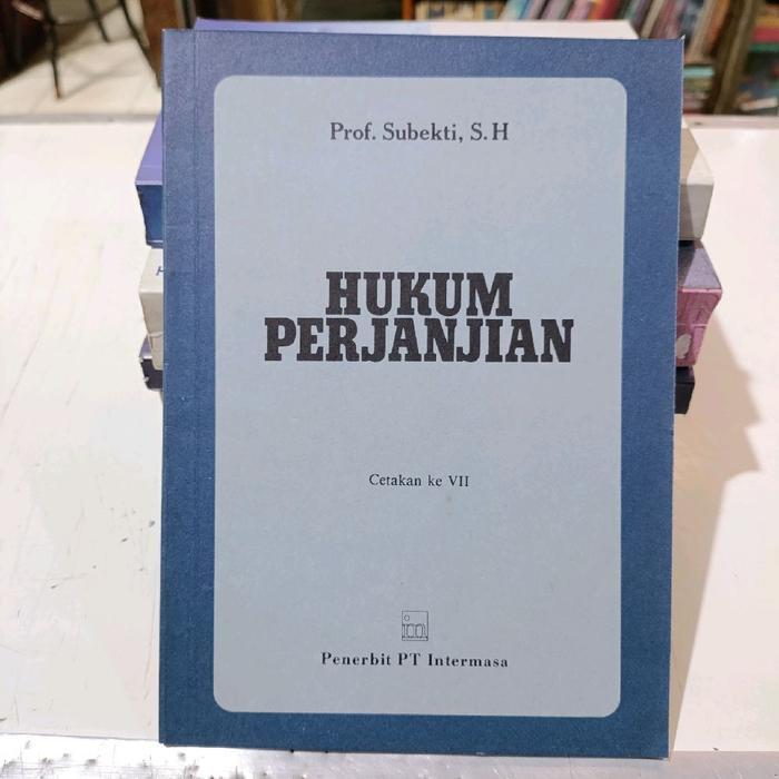 Buku Hukum Perjanjian Cetakan Ke 7 - Subekti ( Original )