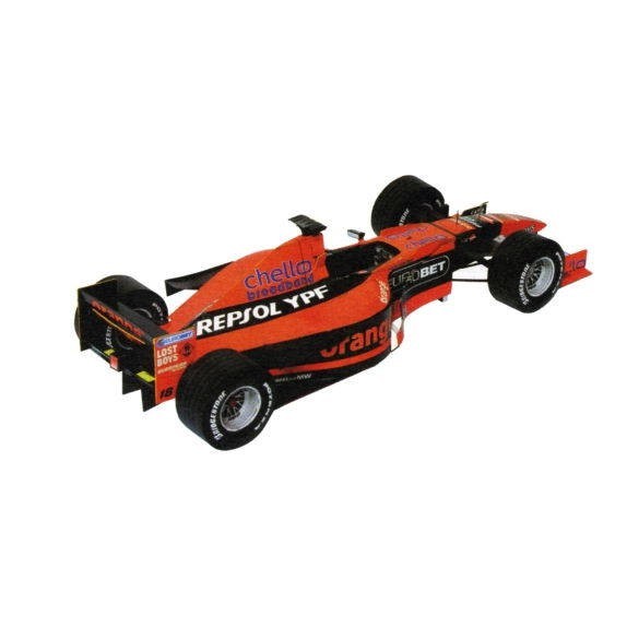 DIY Papercraft Kertas Pola F1 Arrows-A21-V2