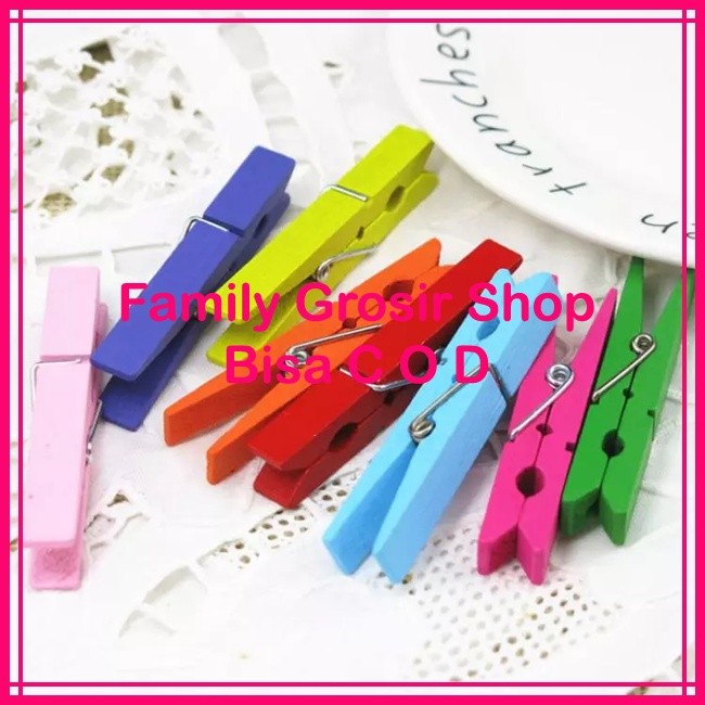 FGS Jepitan kayu warna-warni / penjepit