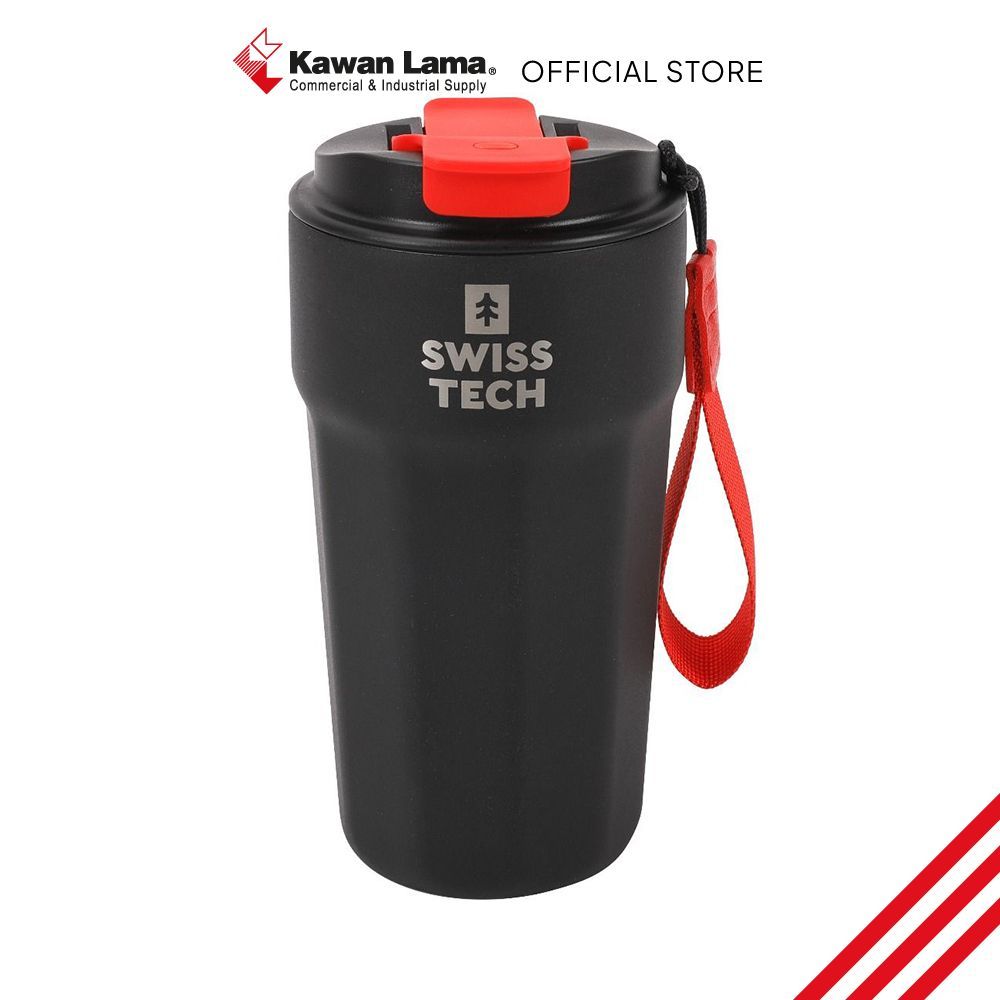 KLS Swiss Tech Botol Vacuum Flask Color Box 500 ml - Hitam Bottle