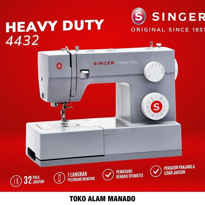 Mesin Jahit Portable Singer Heavy Duty 4432