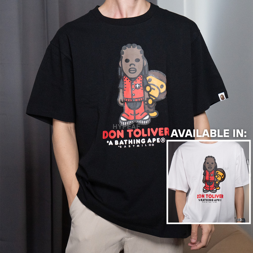 BAPE x Cactus Jack x Don Toliver Baby Milo Tshirt Tee Authentic / Baju Kaos BAPE Original