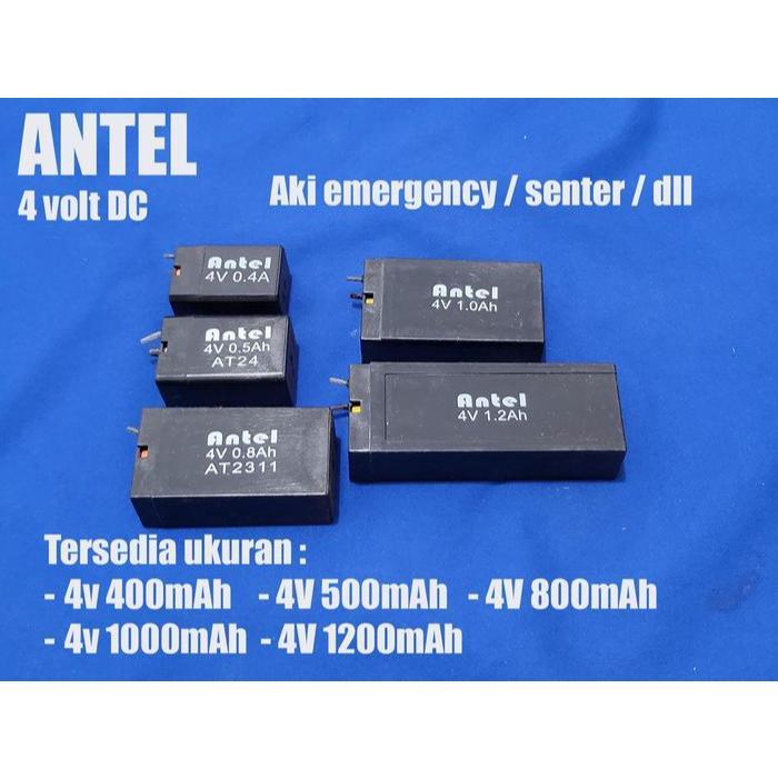 Baterai Aki Kering 4V 4 Volt Untuk Lampu Emergency Raket Nyamuk Batre Cas