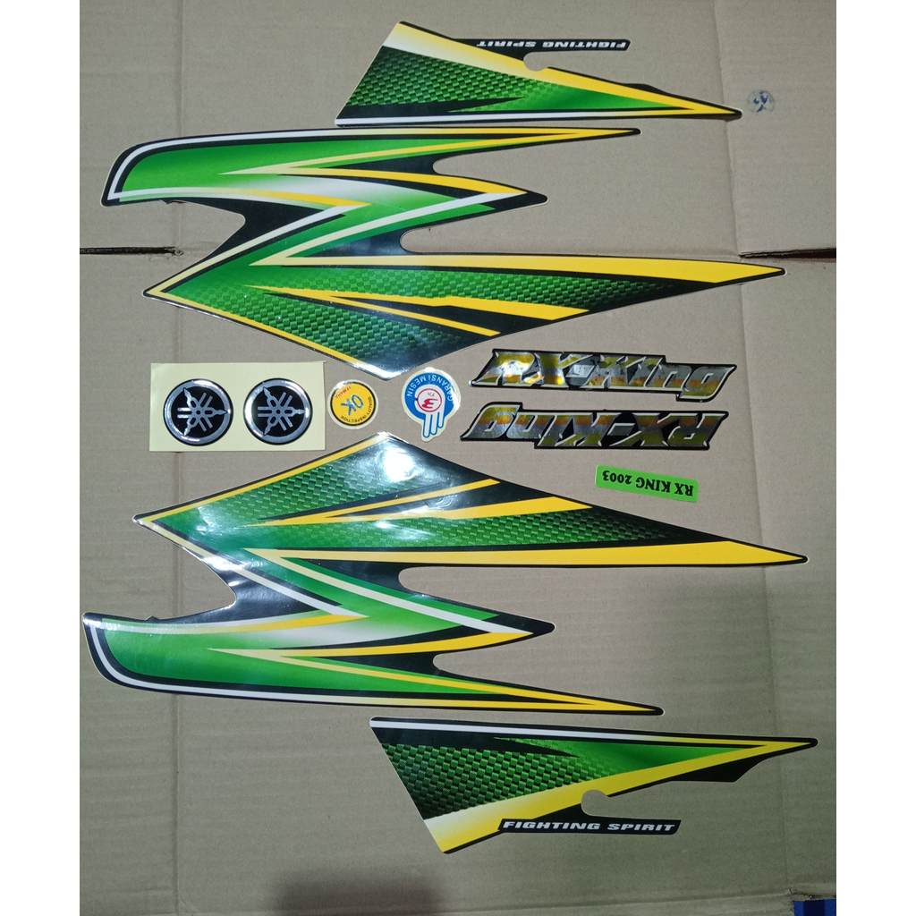 STRIPING RX KING 2003 HIJAU STIKER STRIPPING RX KING HIJAU ORI RITRAMA