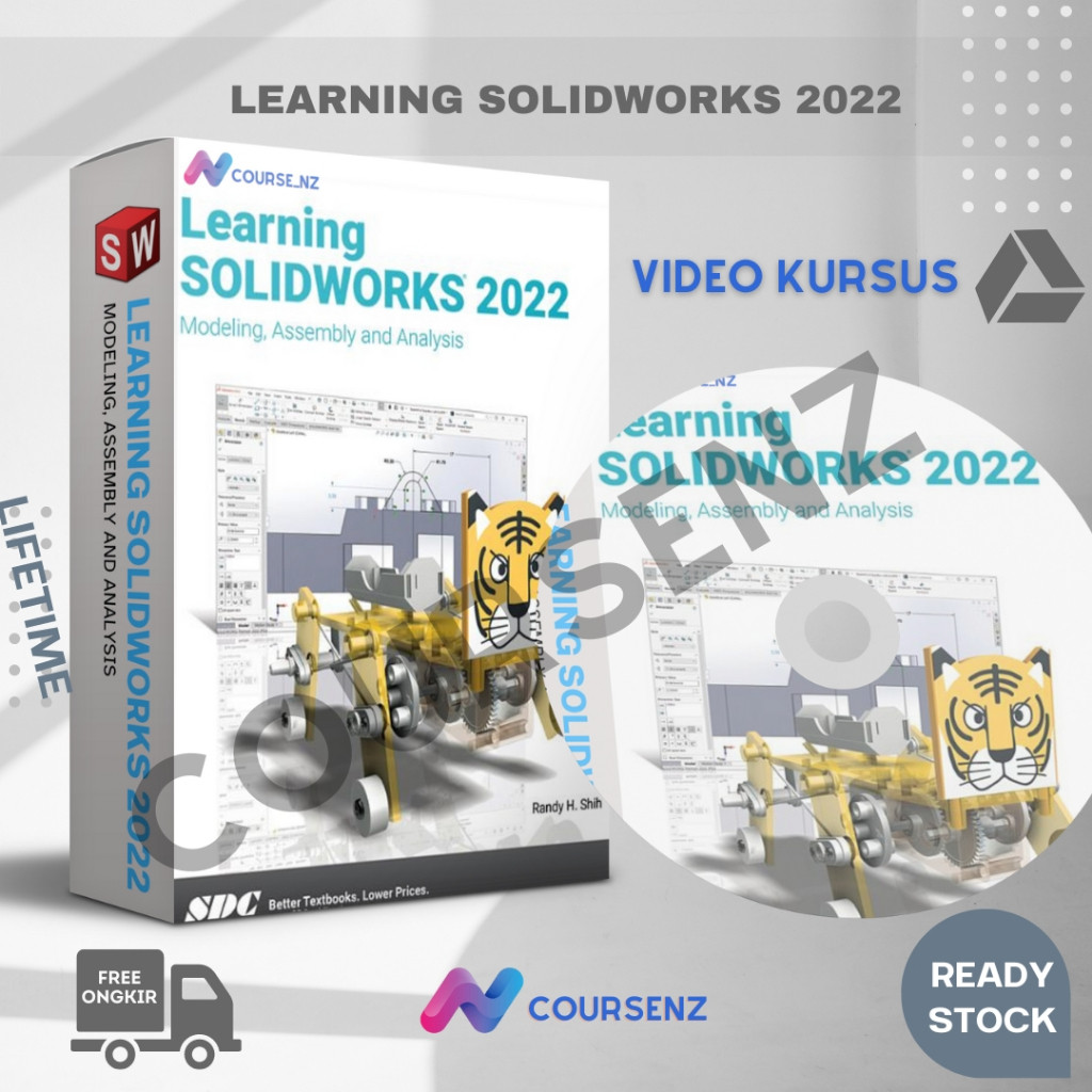 SOLIDWORKS 2022 Essential Training (Video Kursus) (Video Tutorial) Belajar Solidworks