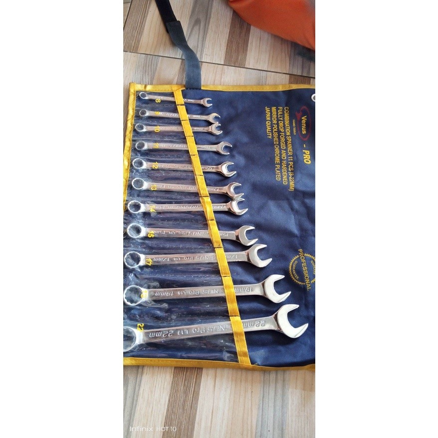 Kunci ring pas Venus Pro 8-22mm set