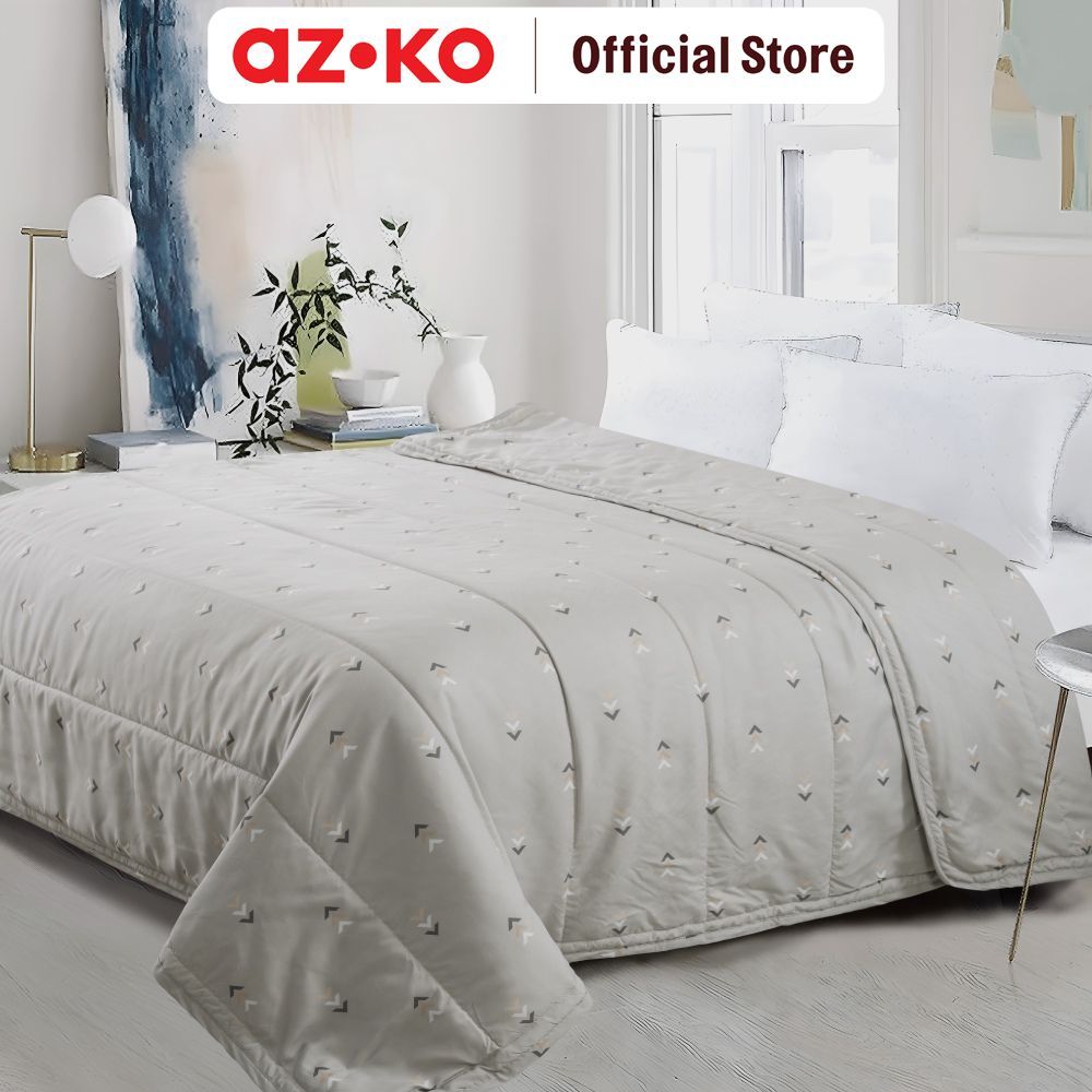 AZKO Sleeplite 150X200 cm Selimut Microfiber Cloudy Tribal - Abu-Abu Blanket Selimut Tidur Quilt Sel