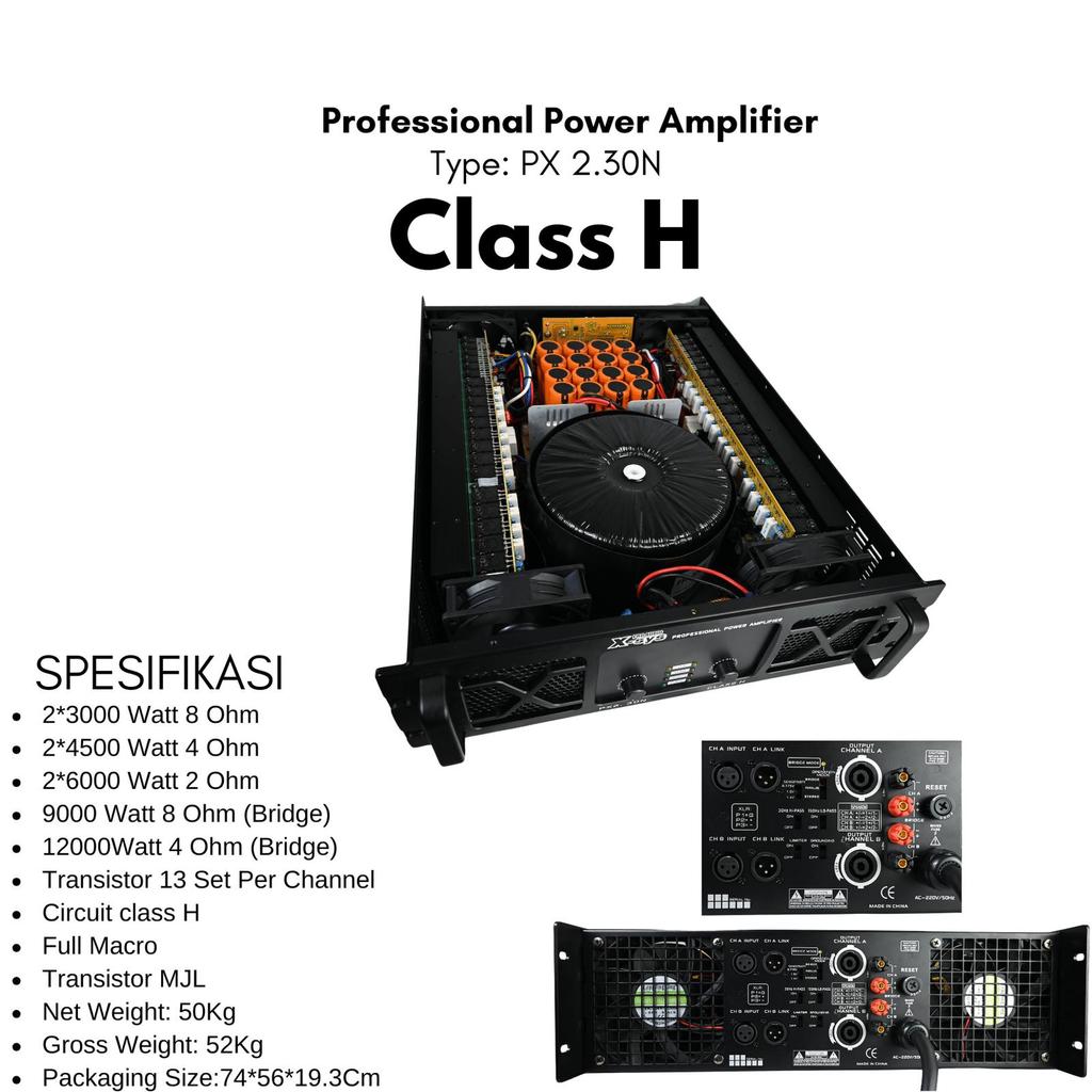 POWER AMPLIFIER XSYS PX 2.30 N POWER XSYS CLASS H PX2.30N