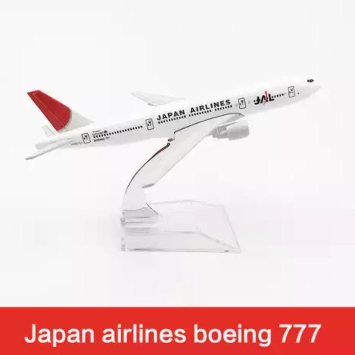 Miniatur Pesawat Jepang Airlines Diecast Type 777 Mobil Toy