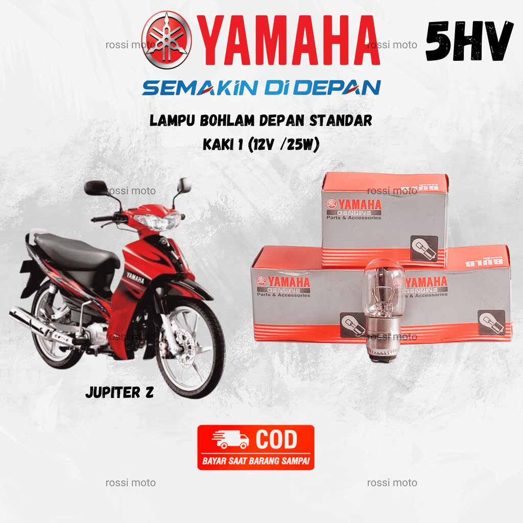 (PAKET 10 PCS) LAMPU BOHLAM DEPAN JUPITER Z (5HV) | SPAREPART ORIGINAL  SUKU CADANG SEPEDA MOTOR