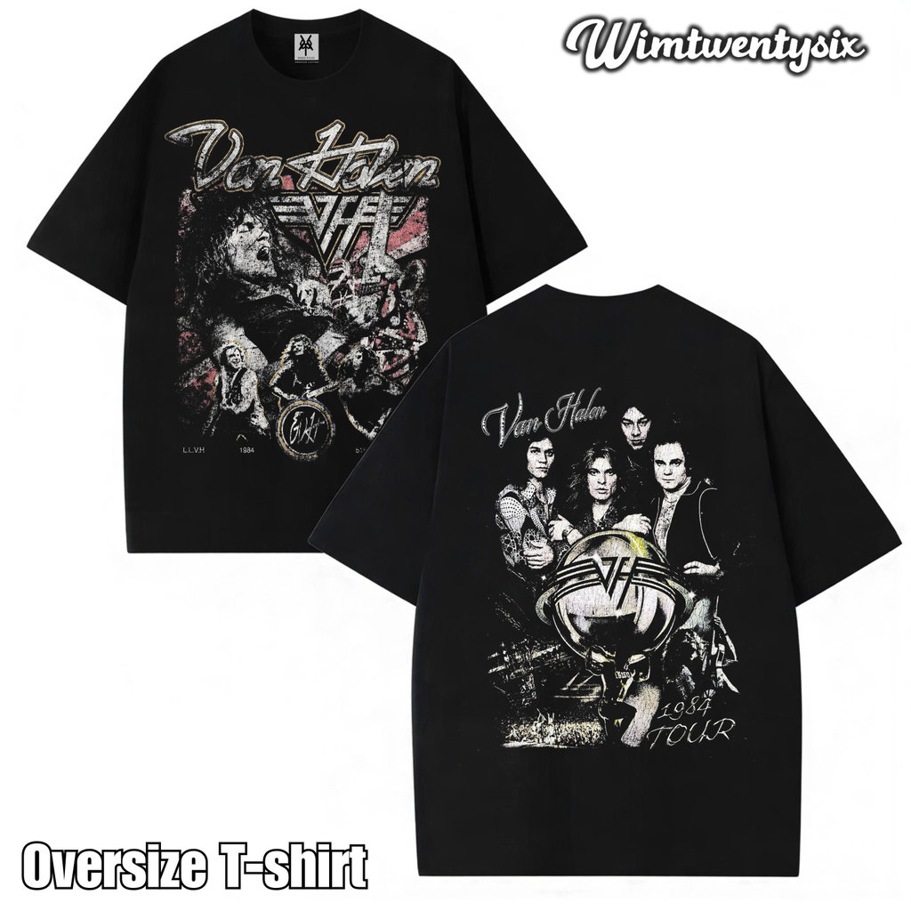 KAOS OVERSIZE VAN HALEN TOUR VINTAGE TEE