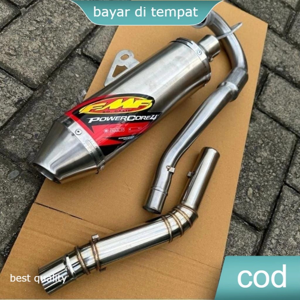 1Set Canister FMF Power Core4 Stainless steel for Ksr110 - Crf150 - Klx150 -Wr155