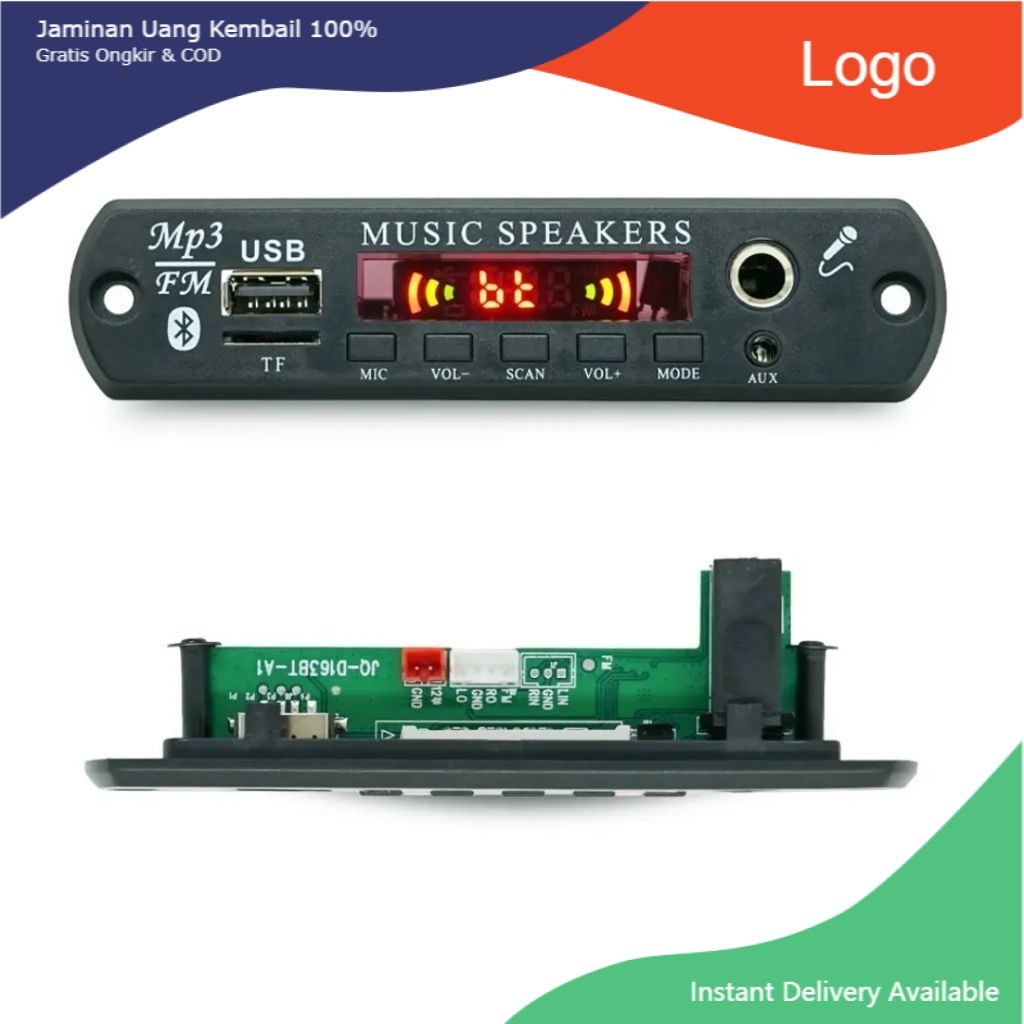 Modul Mp3 Bluetooth Mic Karaoke Plus Echo Bass Treble Murah Berkualitas