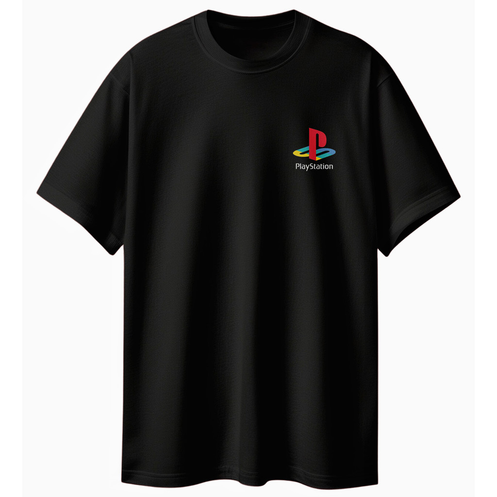 KAOS DEWASA GAMES PLAYSTATION LOGO VINTAGE PREMIUM TSHIRT