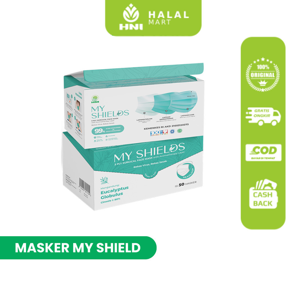 My Shields HNI Masker pertama ada Aromatherapy - Masker Original HNI HPAI Halal Mart 798