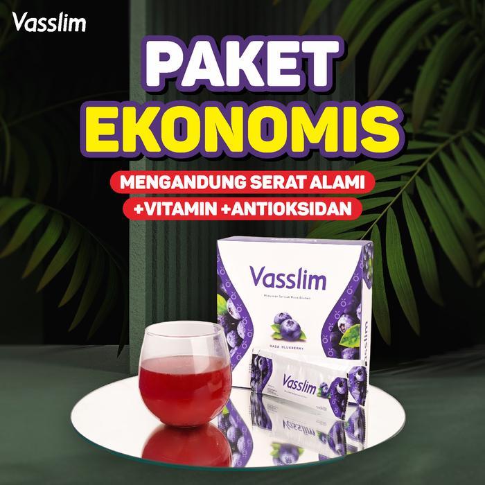 Vasslim Fiber Drink Diet Pelangsing Badan Penurun Berat Badan Cepat - BELI 1 BOX