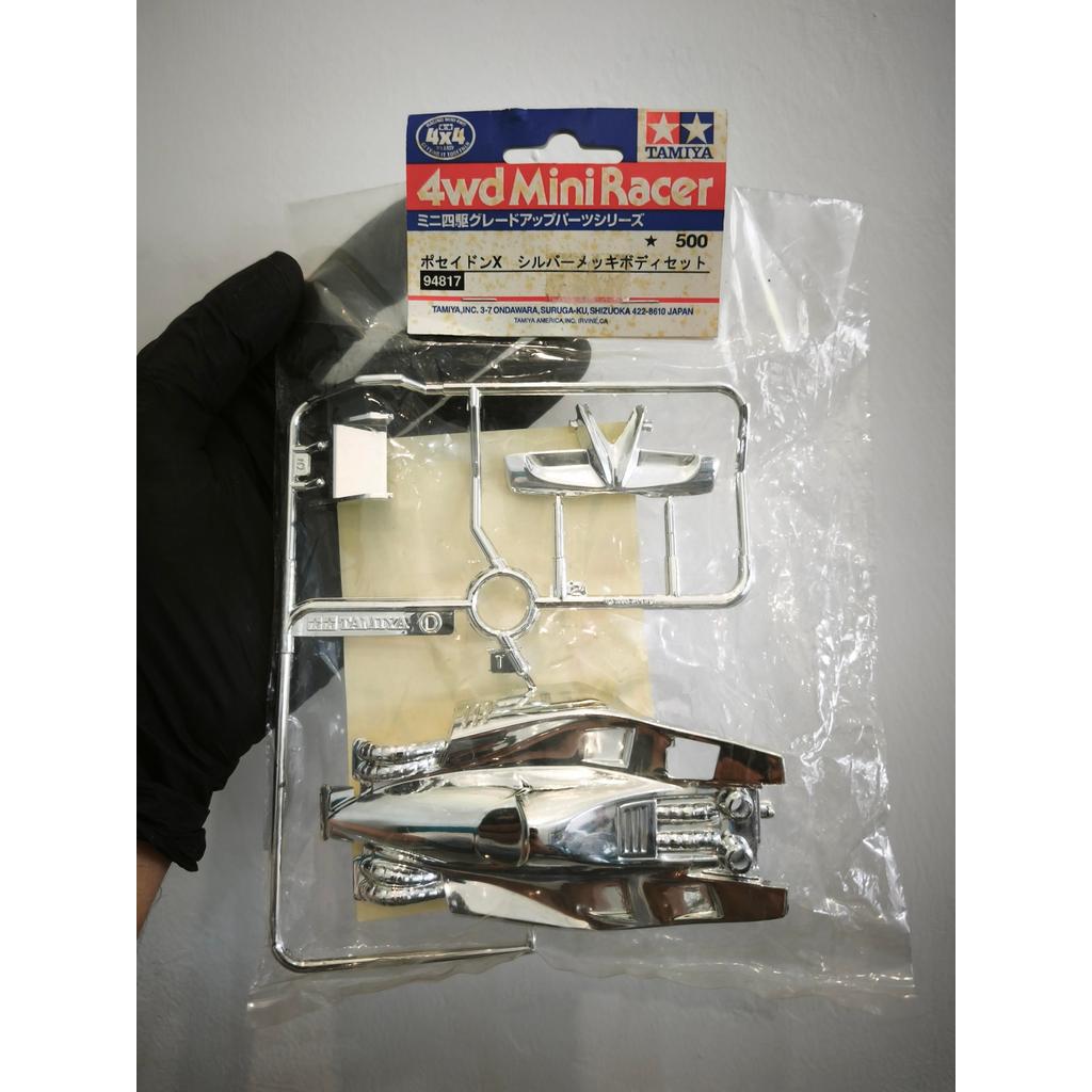 Tamiya 94817 Poseidon X silver-plated body set FOR SUPER 1