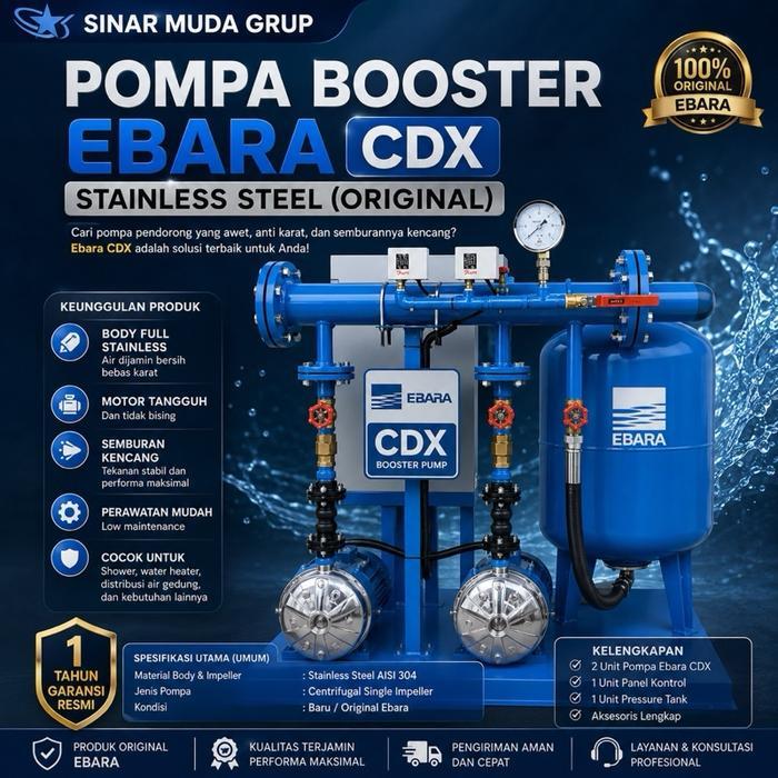 Booster pump Ebara 2 CDX 120/20/Paket Booster Pump Ebara 2 CDX 120/20