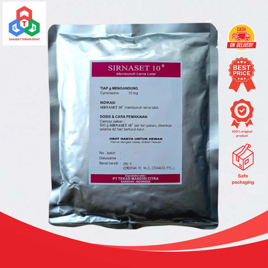 SIRNASET 10 250 GRAM - OBAT LARVA LALAT