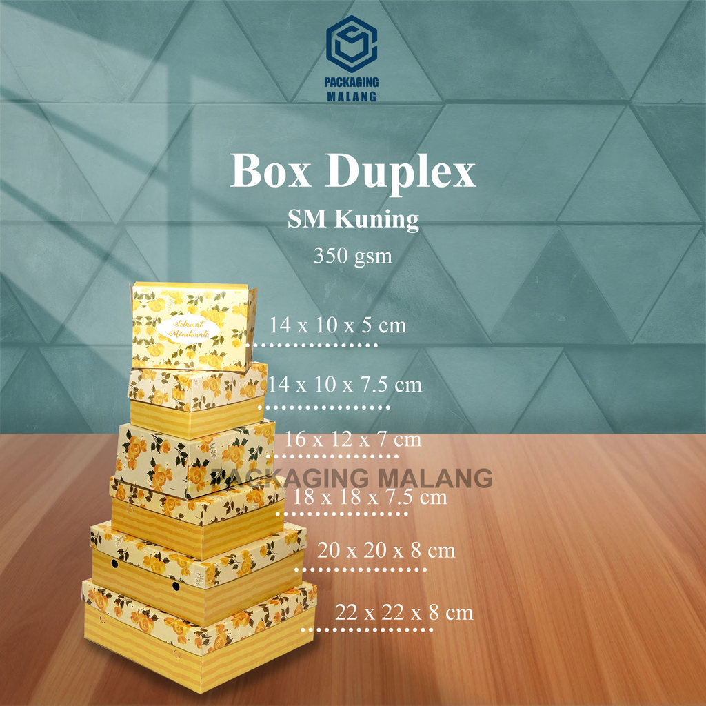 Dus Nasi Motif/Box Nasi Kekinian/Box Kue/Dus Kue SM kuning