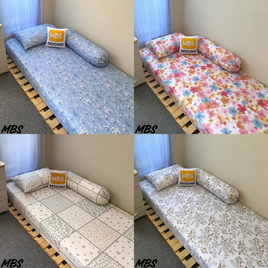 MBS #4 SPREI 90, 120, 160, 180 DOUBLE KARET ANTI GESER AESTHETIC