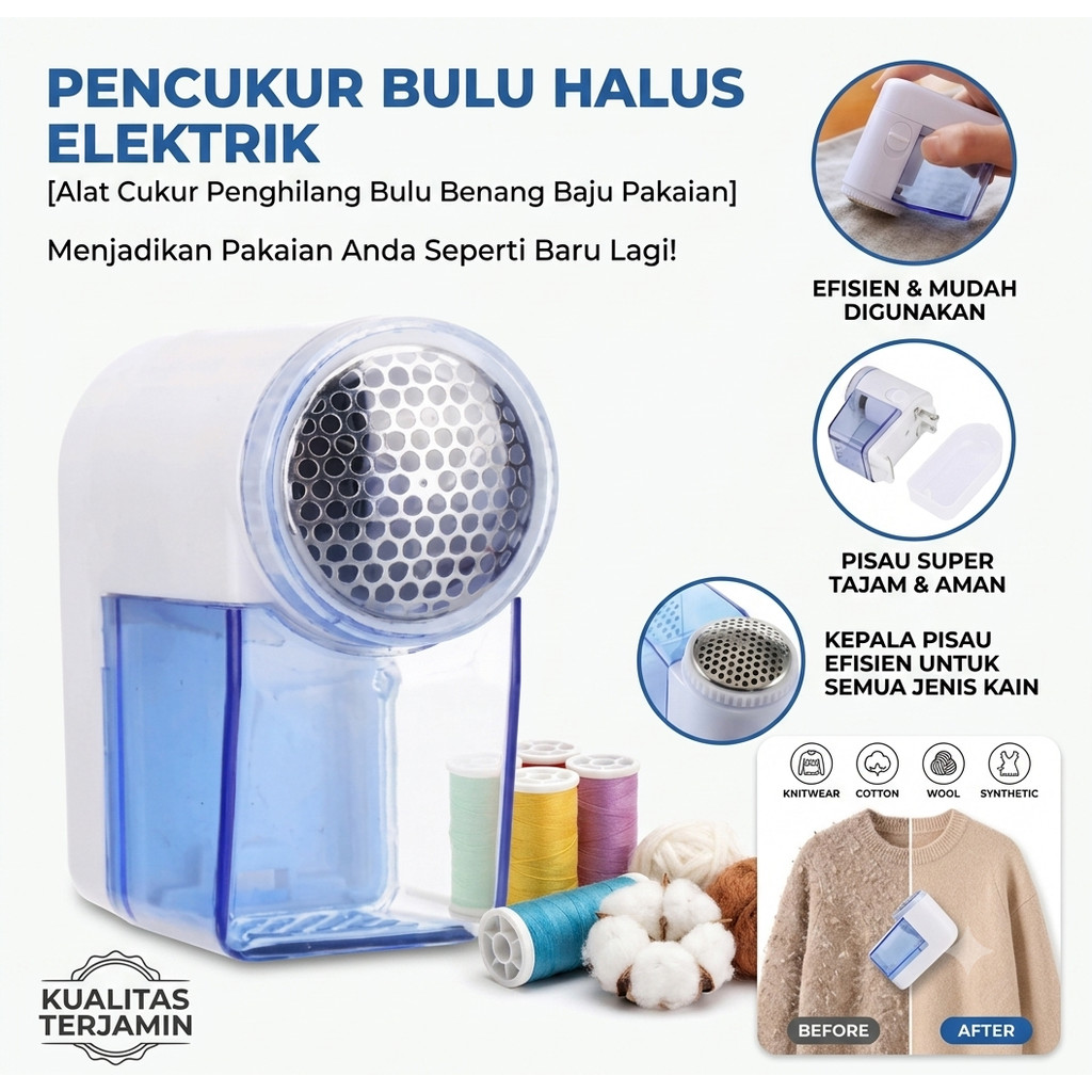 Alat Penghilang Pencukur Bulu Benang wool Baju Pakaian Cloth Shaver