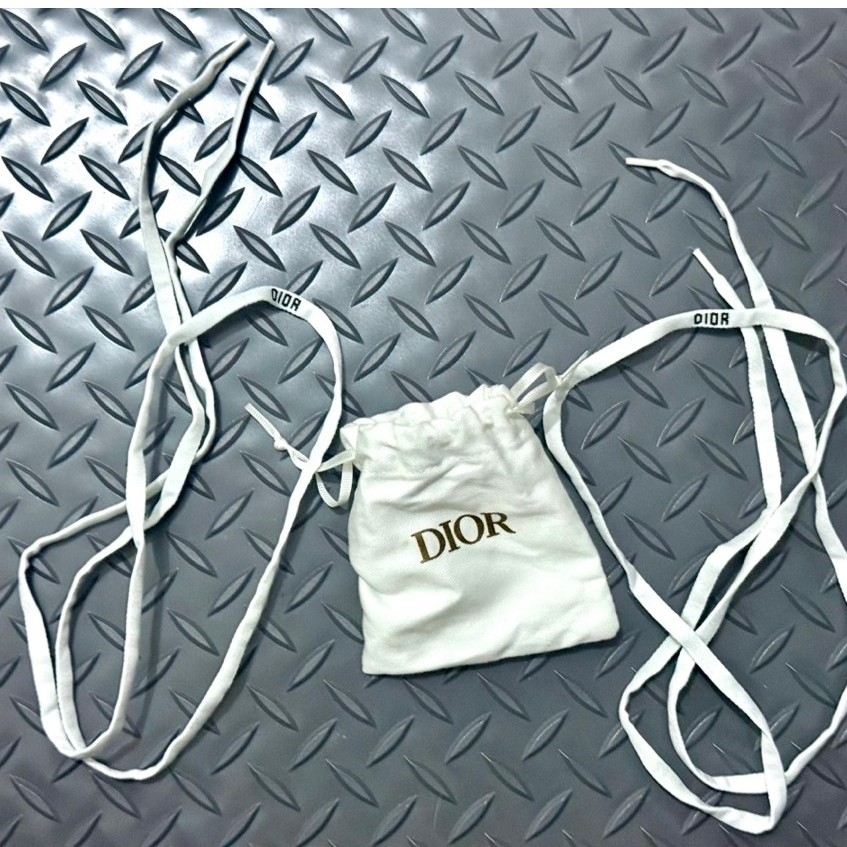 tali sepatu dior original /shoes lace dior /dustbag dior asli