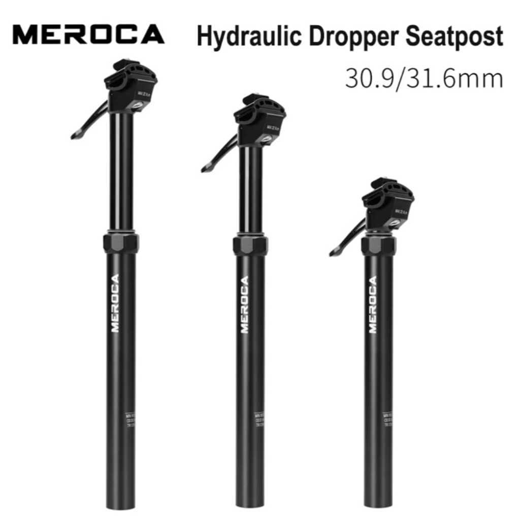 Foto Meroca Dropper adjustable seatpost diameter seatposth 30.9 31.6 travel 125 mm tuas lever