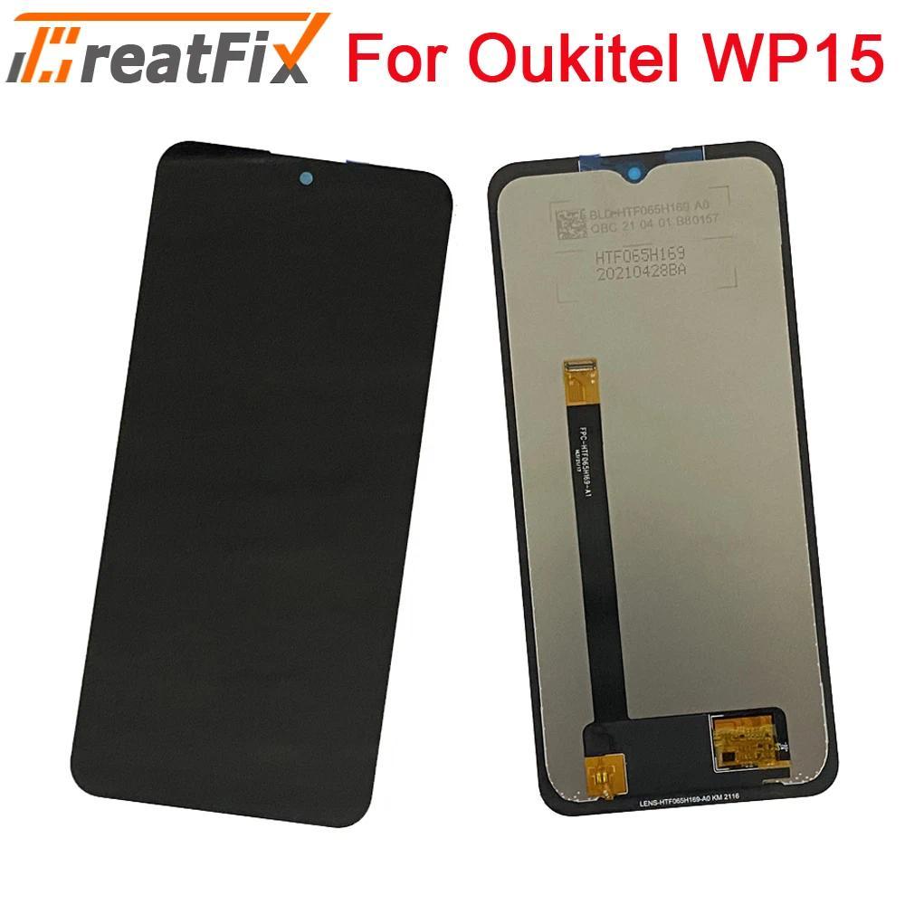 For Original Oukitel WP15 LCD splay +Tou Screen Screen gitizer Assembly Replacement 6.52 in For OUKI