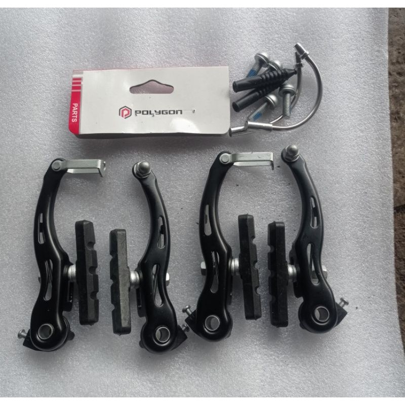 CALIPER REM POLYGON MONARCH vbrake v brake Set kaliper sepeda mtb lipat bmx