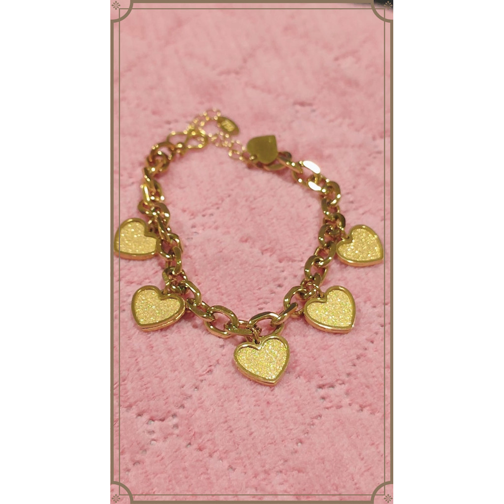 BRACELET TITANIUM GELANG RANTAI LOVE AMULET CHAIN