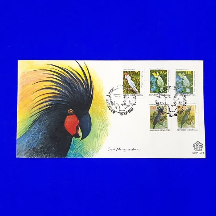 Perangko/Prangko Indonesia SHP BURUNG KAKATUA. Shp terpadu