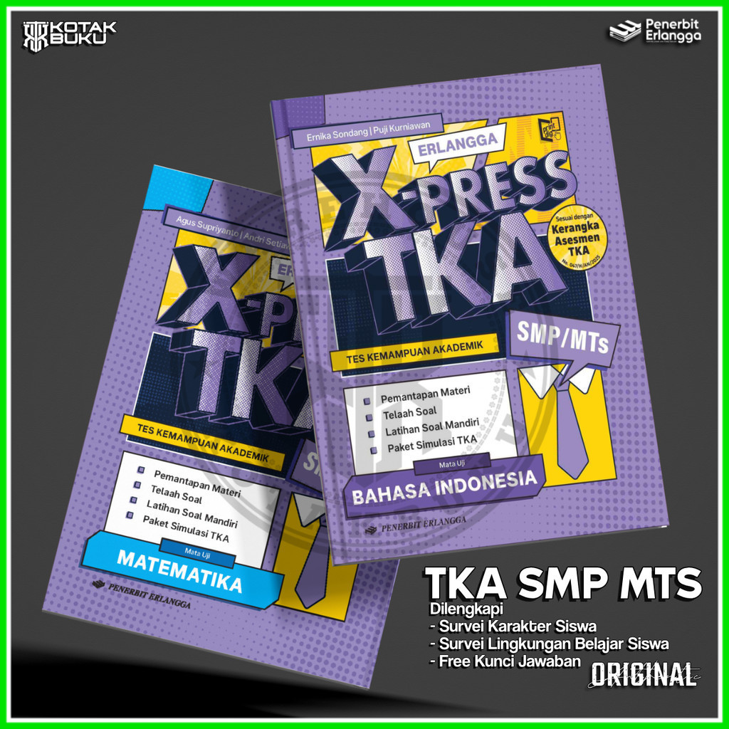 [ Erlangga ] Buku Xpress TKA SMP / MTS 2026 / TKA SMP 2026 / TKA SMP / Buku TKA SMP
