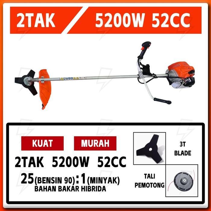 REAIM Mesin potong rumput 2tak/4tak, mesin pemotong rumput genggam, pemangkas rumput - 2 tak