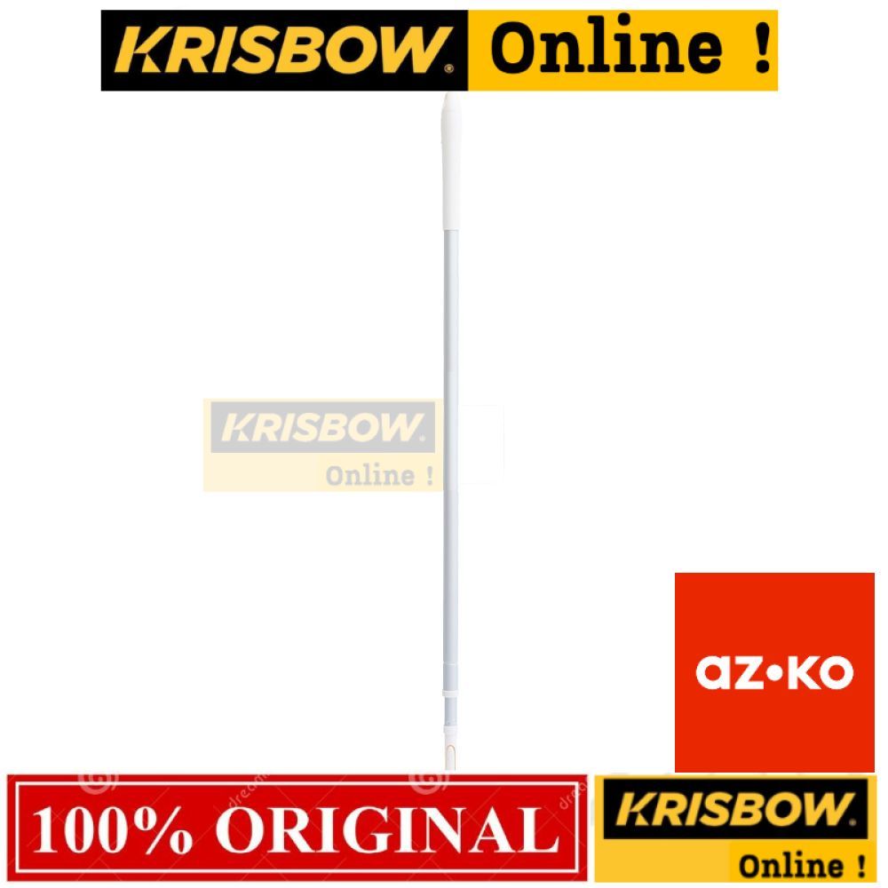 AZKO Satto Gagang Pel Teleskopik 155 cm - Putih Tongkat Mop Stik Pembersih Handle Pel Batang Mop Gan