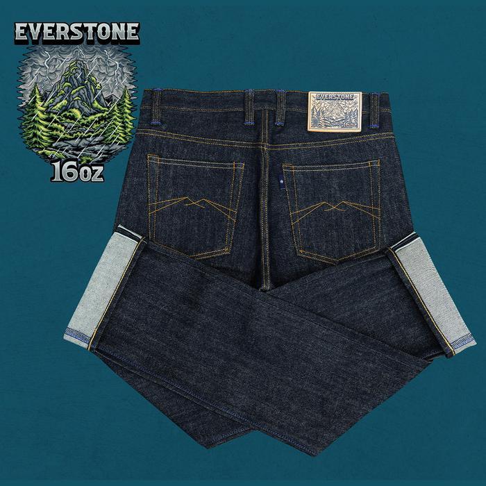 [SPESIAL PROMO SALE] Sage Denim Everstone 16oz Sanforized Extra Deep Indigo Selvedge - 27 Slim Cut