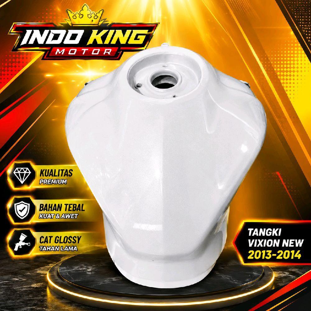 tangki motor yamaha vixion new 2013-2014 putih mutiara bahan tebal kuat presisi anti bocor Motorcycl