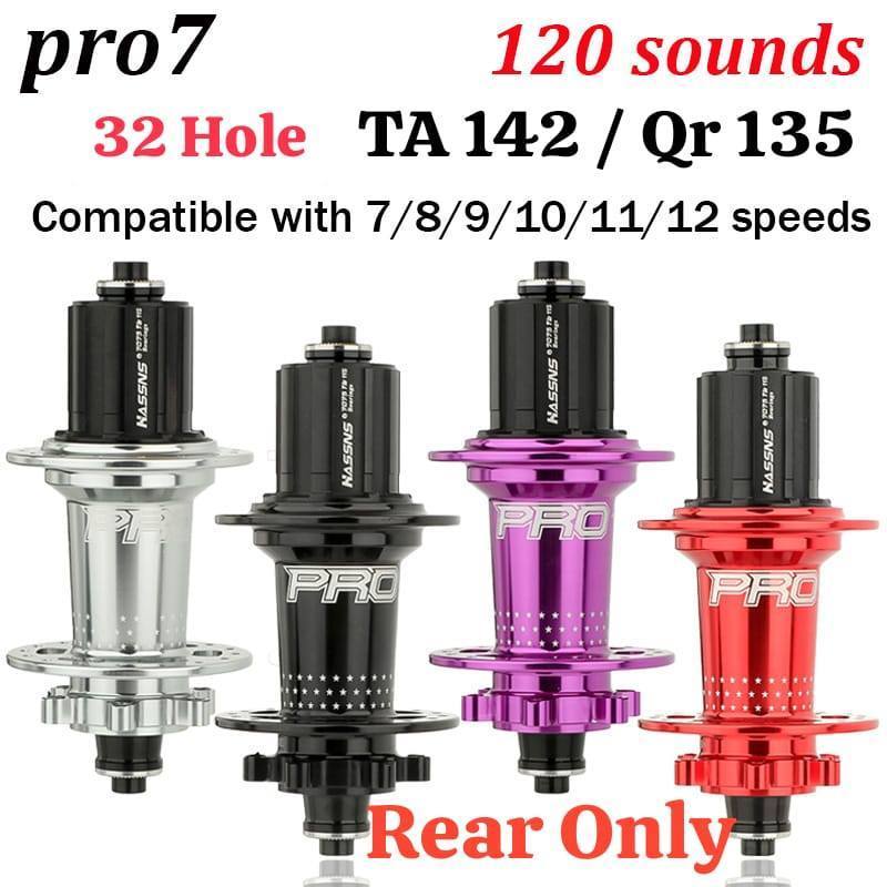 Foto Hassns Pro 7 Freehub non Boost TA QR 12x142 9x135 32 hole 6 Pelatuk Six Bolt 6 Bearing
