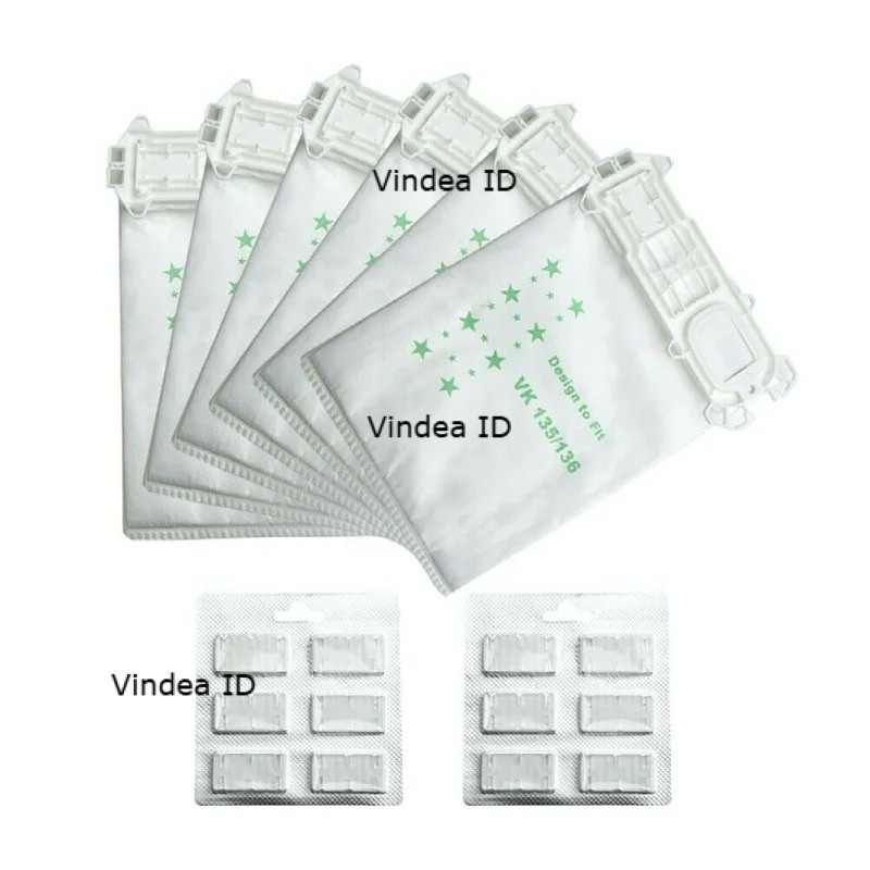 Kantong Debu Vacuum Cleaner Vorwerk VK135 VK136 VK369 FP135 12 Pcs Set
