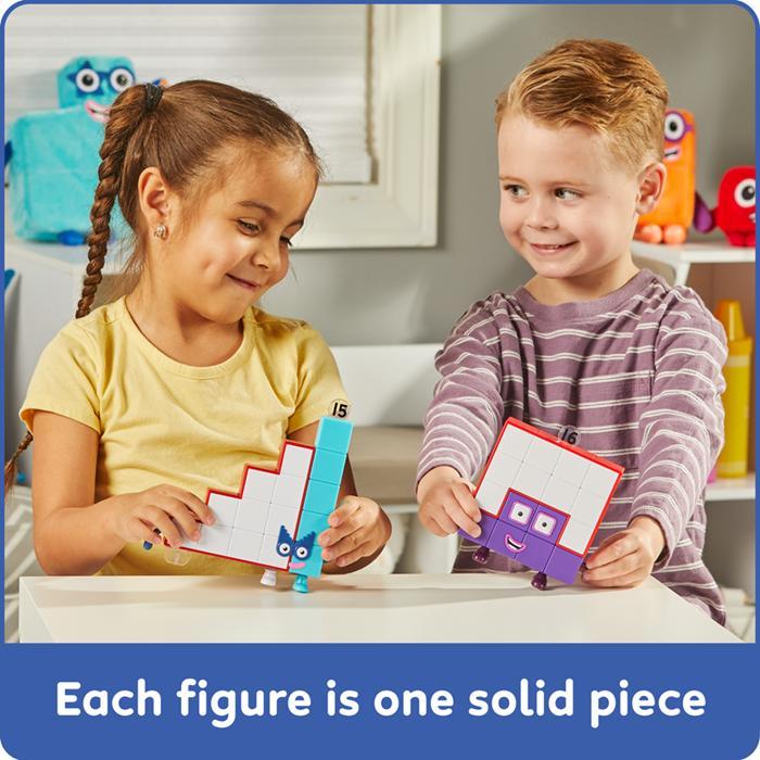 Numberblocks Friends Fifteen & Sixteen Figure Pack Mainan Edukasi Angka Anak Karakter Numberblocks R