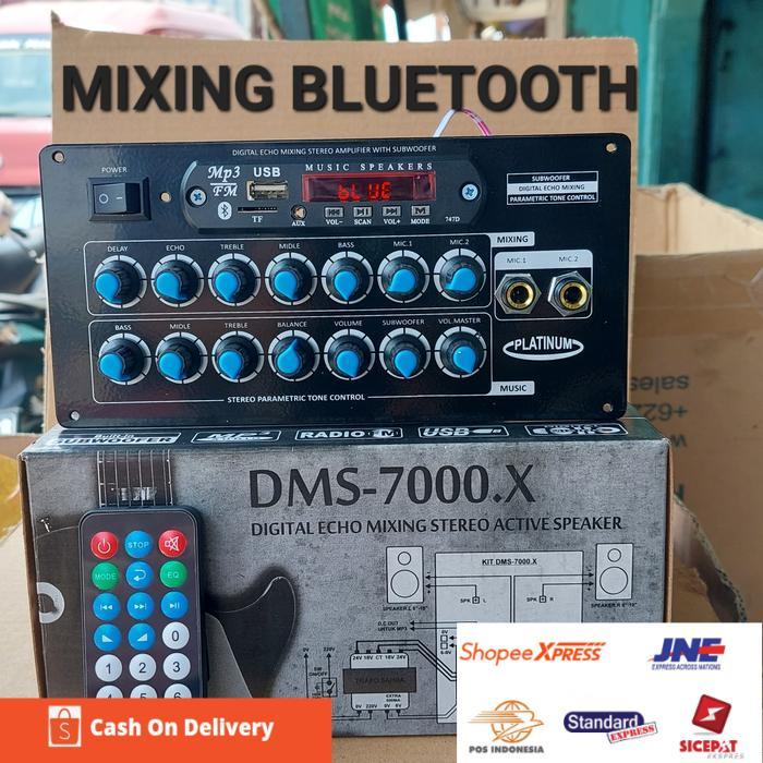 dms 7000 digital echo mixing stereo active speaker dms7000 mp3 player mixing speaker aktif aktive ec