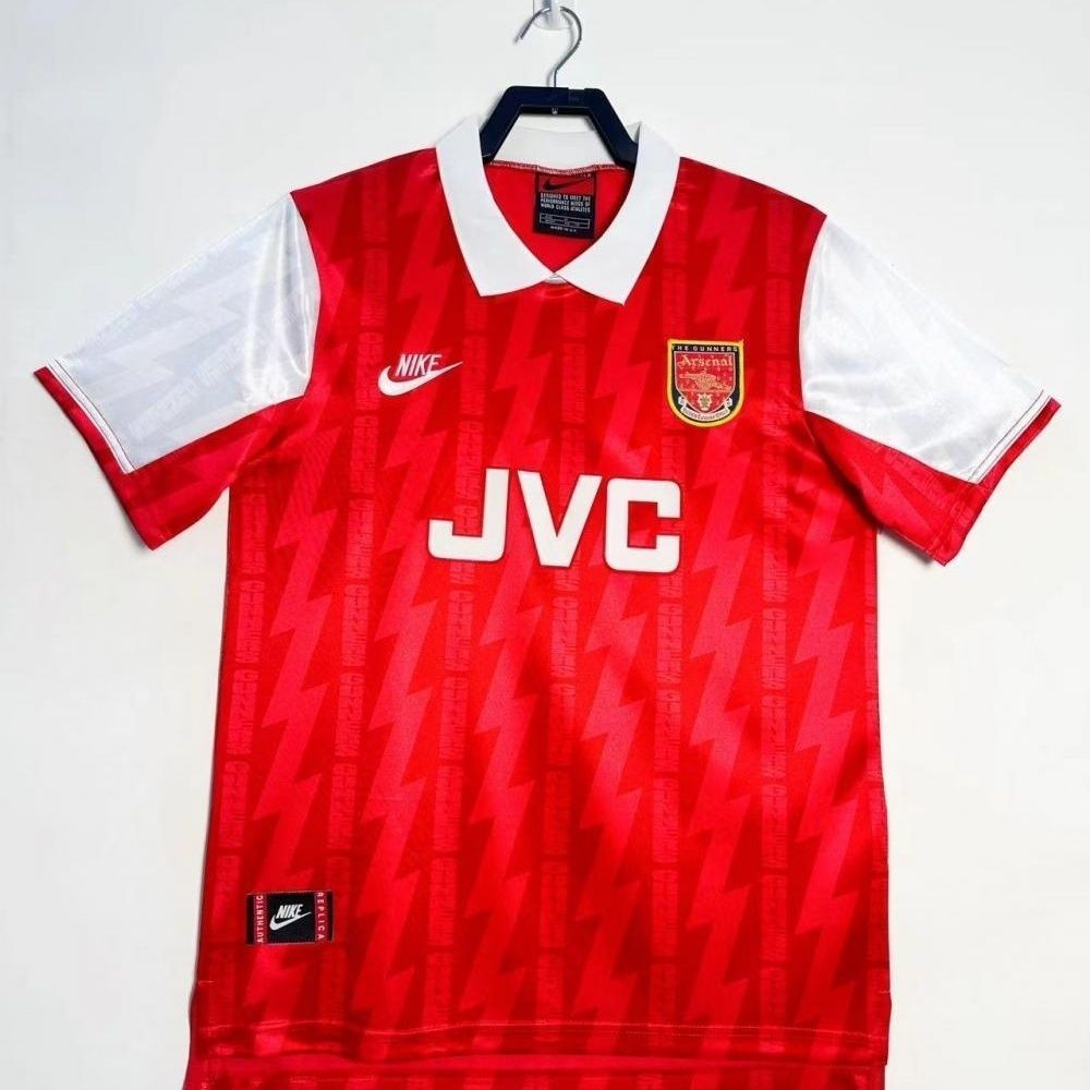 1994-96 Lengan pendek jersey retro rumah Arsenal