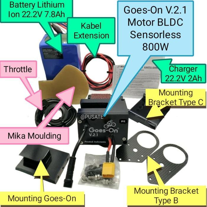 Goes-On V.2.1 Ebike / Mini-On V.2.1 Ebike KIT Motor Listrik