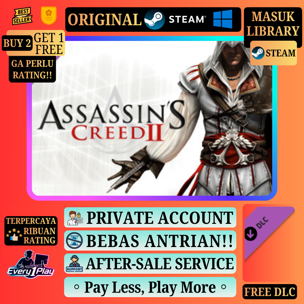 Assassin Creed AC 2 Game Steam - Games PC Laptop Windows