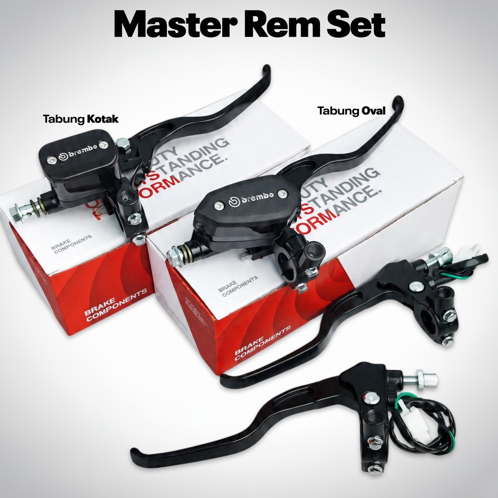 Master Rem OVAL model RCB kaca Transparan 14mm TABUNG MINYAK KACA NYATU TRANSPARAN HANDLE BRAKE RIGH