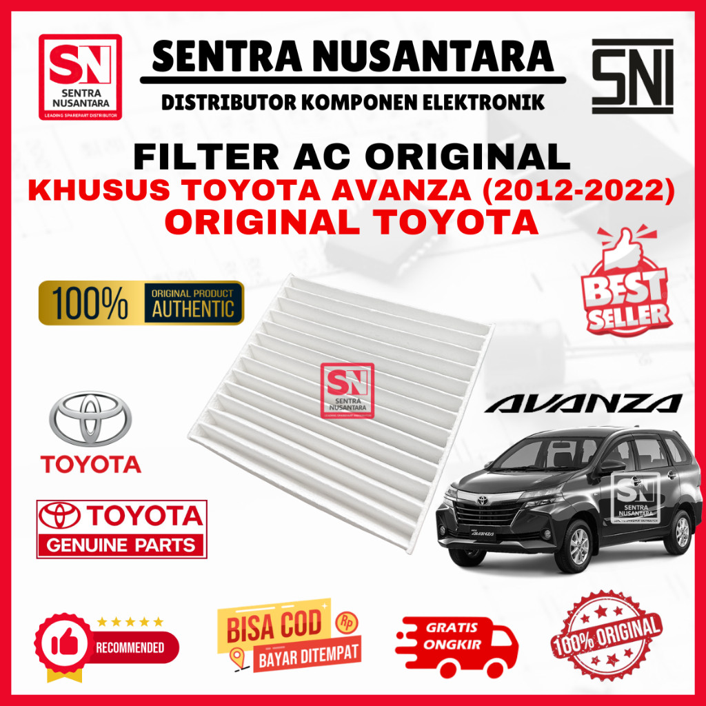 FILTER AC TOYOTA AVANZA 2012-2022 ORIGINAL | AC FILTER KABIN TOYOTA AVANZA ASLI 2012 s/d 2022  | CAB