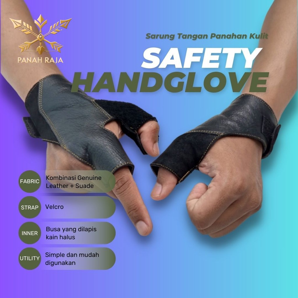 REKOMENDASI sarung tangan panahan dewasa habib qori kulit asli thumb draw archery nyaman Panah Raja